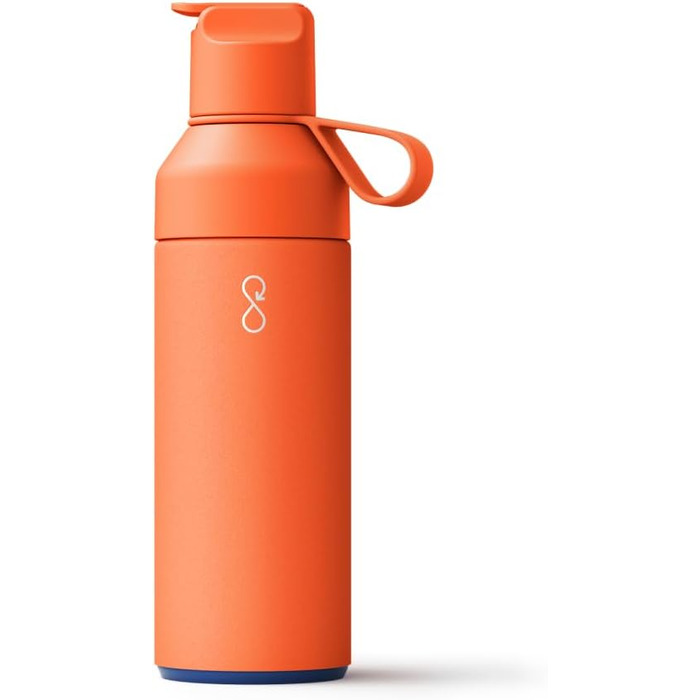 Пляшка Ocean Bottle GO 500 мл сонячно-оранжева, екологічна, з переробленої нержавіючої сталі, багаторазова