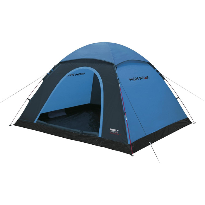 Купол намет High Peak Monodome XL, 4 особи, намет-іглу, для кемпінгу та фестивалів, з тент-ящиком, блакитний/сірий