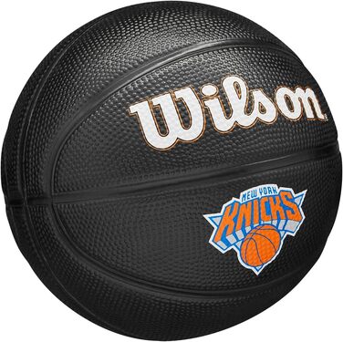 Міні-баскетбольний м'яч Wilson NBA Team Tribute New York Knicks, розмір 3, чорний