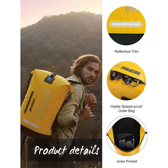 Водонепроникний рюкзак Dry Bag IDRYBAG 20/30/40L: для каякінгу, подорожей, риболовлі