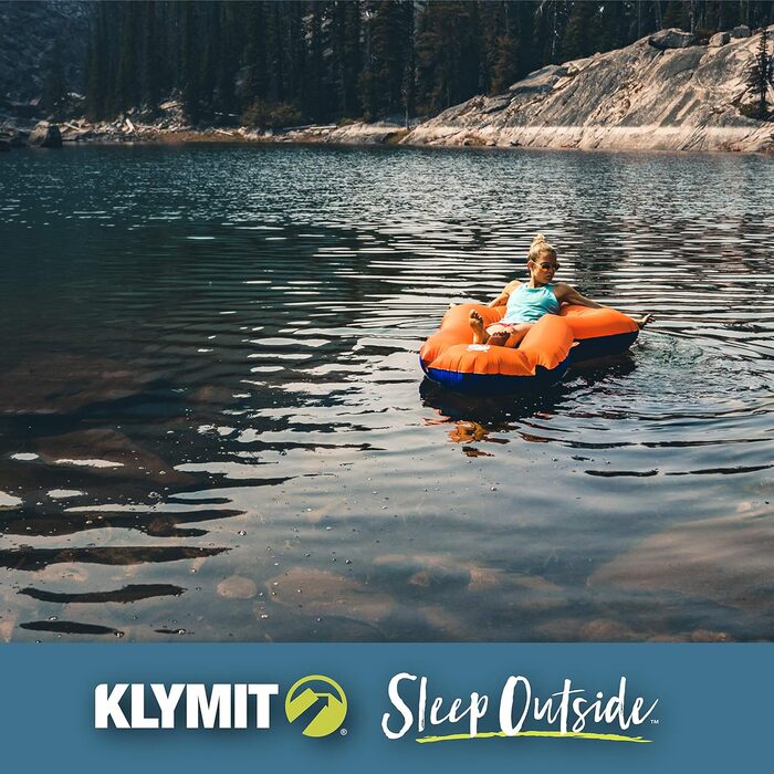 Klymit Litewater надувний пакрафт-каяк, легкий туристичний пліт для рюкзакових походів, помаранчевий