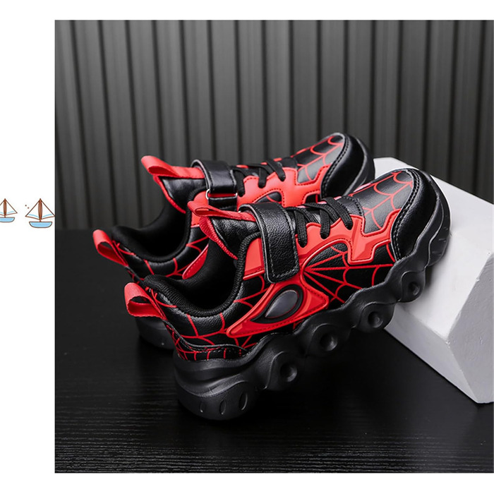 Дитячі кросівки Kindi з натуральної шкіри, водонепроникні, для хлопчиків та дівчаток, спортивні, для бігу, червоні, 26 EU