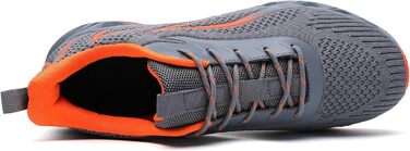 Чоловічі кросівки Wanhee для спорту та бігу, сірі та помаранчеві, 44 EU