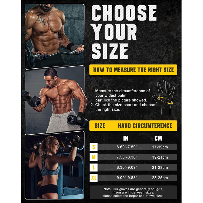 Рукавички для фітнесу COFIT: дихаючі, з підтримкою зап'ястя, для силових тренувань, бодібілдингу, жінок та чоловіків. Чорний колір, XL, з підтримкою зап'ястя