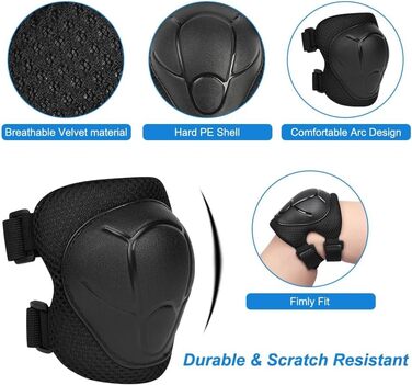 Дитячий шолом Flintronic для велосипеда, скейтборда, ролера, 2-13 років, комплект, чорний