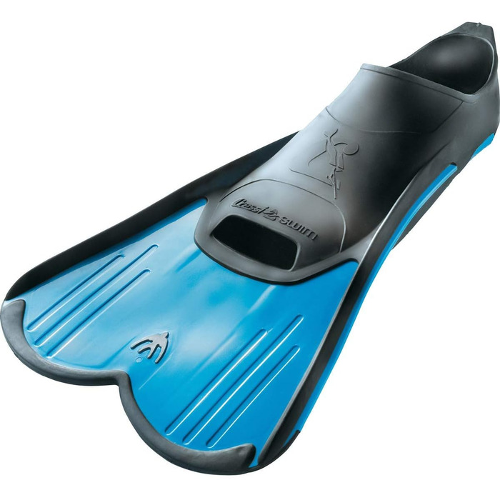 Ласти Cressi Light сині 37/38 — короткі, легкі, потужні для плавання та снорклінгу, унісекс, для дорослих і дітей