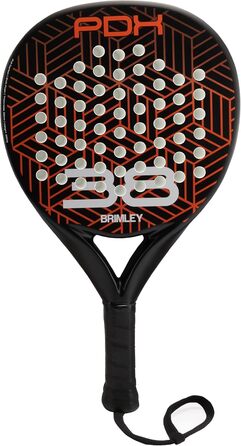 Плечовий захист Brimley Padelschläger Carbon PDX38 для падел-тенісу | 100% карбон, Eva-наповнювач | Для початківців та досвідчених гравців