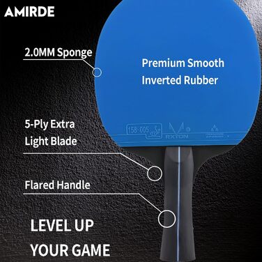 Набір пінг-понгових лопаток DHS 4 шт. з сумкою, гумою та м'ячами