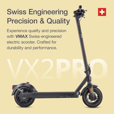Електросамокат VMAX VX2 PRO з допуском до дороги, 500 Вт, 130 кг, поворотники, 45 км, 28% підйом