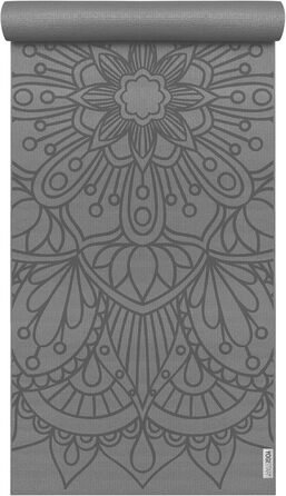 Килимок для йоги Yogistar Yogimat Basic Art Collection Лотос Мандала, графітовий