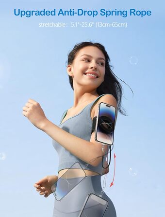 Утримувач для телефону на руку TOPGO, фіолетовий (чорний), сумісний з iPhone 16 Pro Max та Android, магнітний, обертається 360°