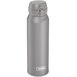 Термос-бутилка Thermos Ultralight 0,5 л, матовий місячний камінь, синя, нержавіюча сталь, ізольована, Safe Flow кришка, 10 годин гаряче / 20 годин холодне, можна мити в посудомийній машині, BPA-free