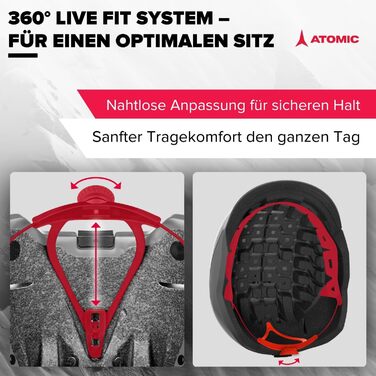 Гірськолижний шолом ATOMIC SAVOR VISOR STEREO з візором, максимальне поглинання ударів, вентиляція Aircon, дзеркальне покриття