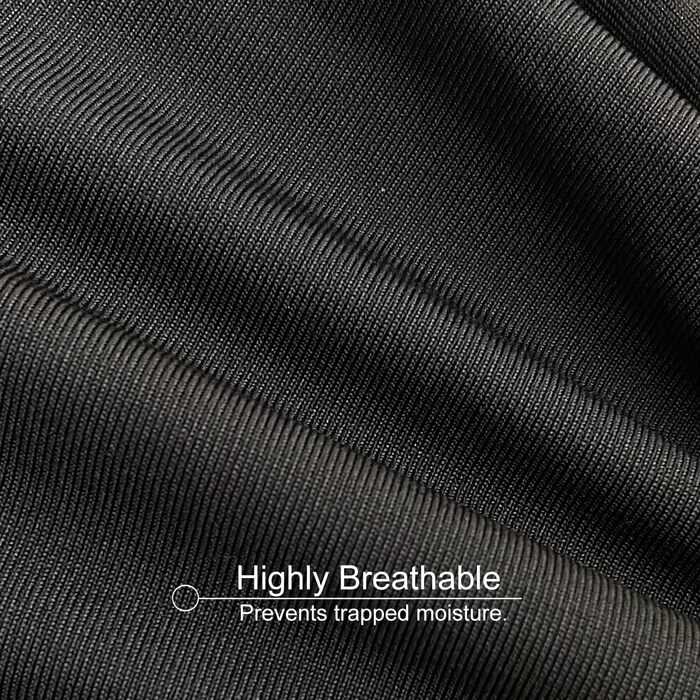 Покривало для мотоцикла та скутера в гараж (XXL, чорний) — дихаюча еластична тканина для захисту від пилу, 200-221 см