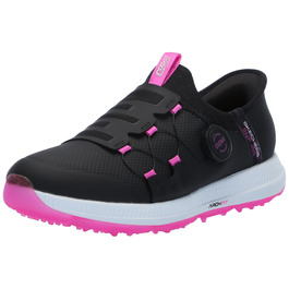 Жіноче golf-взуття Skechers Go Golf Elite 5 Arch Fit, водонепроникні сліпони, розмір 39 EU, чорно-рожевий колір