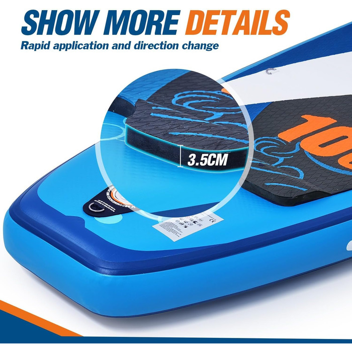 Надувний SUP-борд Zupapa 320/366см | Комплект для SUP та каякінгу | З аксесуарами (чорний, сірий, білий)