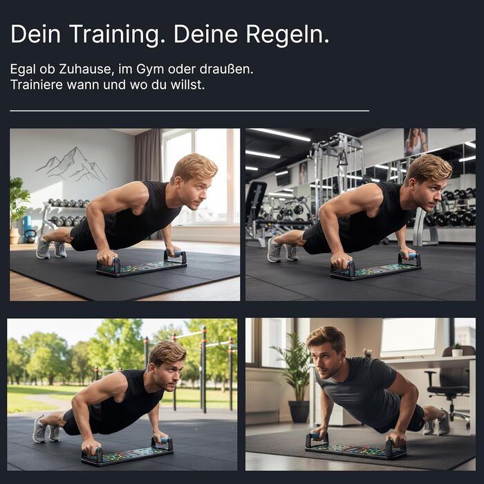 Дошка для віджимань - ідеальна для силових тренувань вдома - Push Up Board