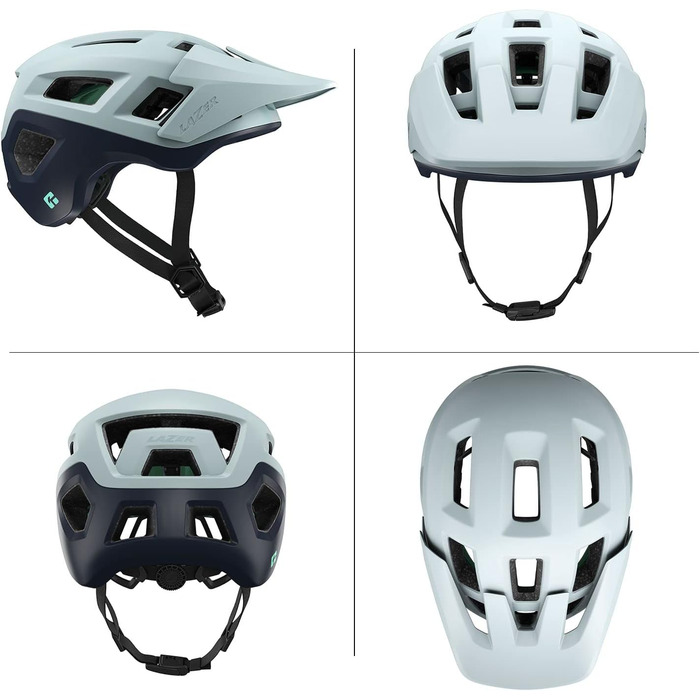 Велосипедний шолом LAZER Coyote KinetiCore, блакитний, MTB