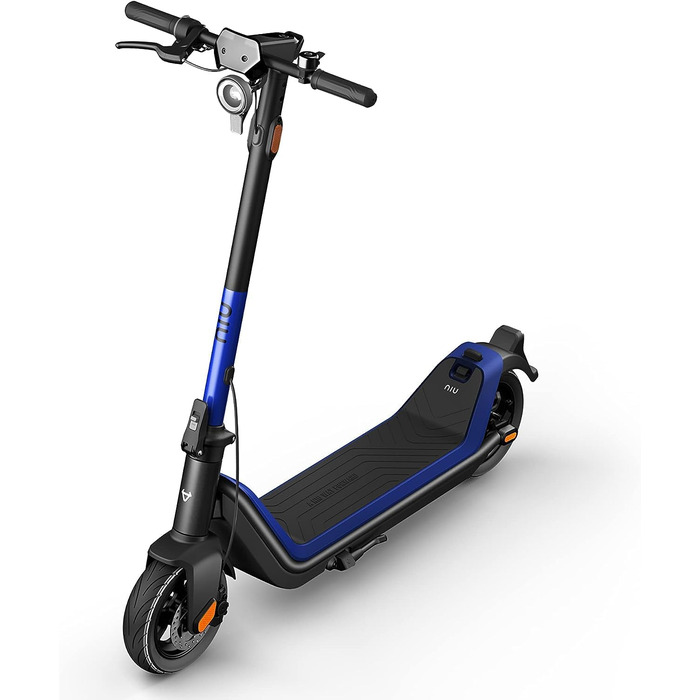 Електросамокат NIU KQi3 Sport з/без дорожньої сертифікації, запас ходу до 40 км, потужність 600 Вт, задній привід, широкі 9,5'' пневматичні шини, велика підніжка, подвійна гальмівна система, IP54, складаний, дисплей, підтримка додатку
