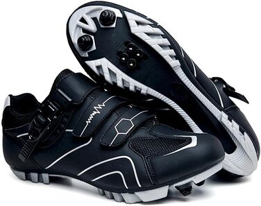 Велосипедні черевики для чоловіків та жінок MTB, шосейні, SPD, кросівки, дихаючі, outdoor, indoor з пряжкою, сірі, 45 EU