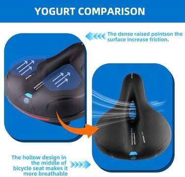 Зручний ергономічний велосипедний сідло з гелевим наповнювачем для чоловіків та жінок, широке велосипедне сідло A-1