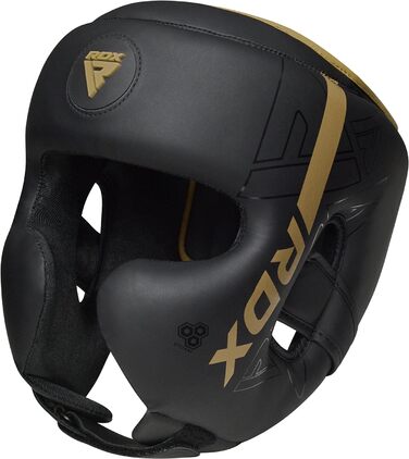 Захист для голови RDX з Maya Hide шкіри для боксу, кікбоксингу, MMA, Муай Тай, карате, тхеквондо, спарингів, універсальний шолом для єдиноборств