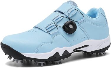 Жіночі гольф-туфлі водонепроникні, дихаючі, з шипами, для тренувань, розмір 36-42 EU, блідо-блакитні