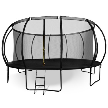 Садовий батут Hypermotion з сіткою та драбиною, 16ft (487 см), навантаження 150 кг, XXL