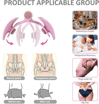 Тренування м'язів тазового дна та стегон для жінок: тренажер для стегон, тренажер сідниць, фіолетовий
