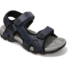 Чоловічі сандалії HEVA Leder Outdoor Sport Trekking Wander (44 EU, Nebel Blau)