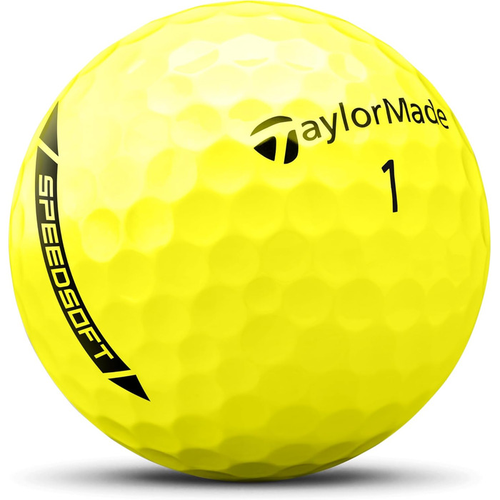 Гольф-м'яч TaylorMade Tm24 Speedsoft білий/блакитний (12 шт., жовтий)