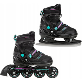 Ролики-коньки 2в1 RAVEN Drill Mint/Pink, розмір 34-37