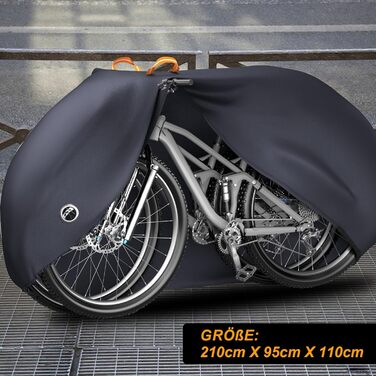 Водонепроникний чохол для велосипеда Emersa 600D Oxford, 180x70x110 см, для 1 велосипеда, темно-синій