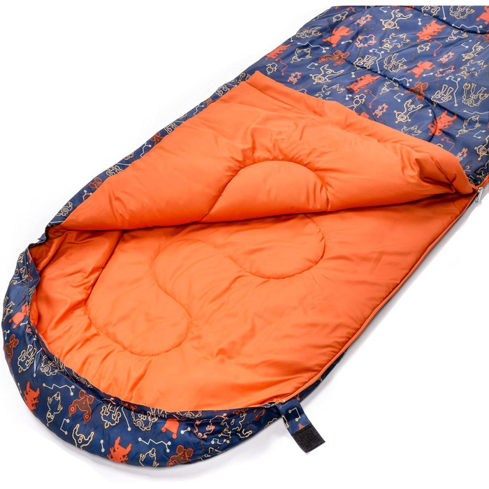 Спальний мішок дитячий Meteor Premium Ultraleicht для кемпінгу та подорожей (з рюкзаком)