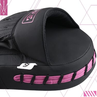 Боксерські рукавиці-лапи AQF Pratzen для муай-тай, кікбоксингу, MMA, карате (рожеві)