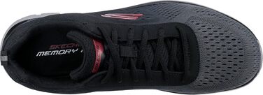 Чоловічі кросівки Skechers Track Ripknit — Спортивне взуття, чорні сітчасті, розмір 43 EU