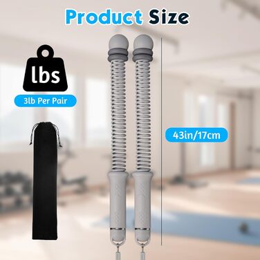 Битва мотузки TOGETDREAM: регульовані канати для тренувань без мотузки, для спалювання жиру, кардіо та силових тренувань (сірий)