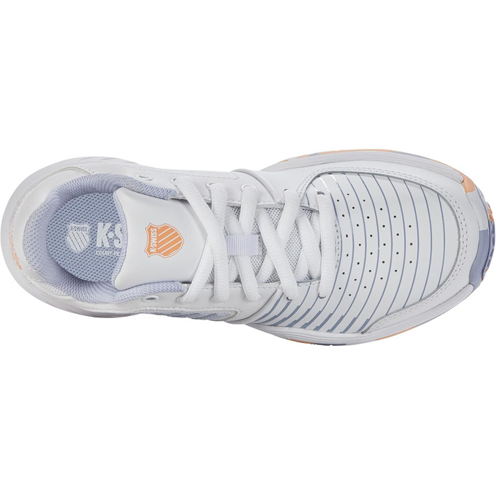 Тенісне взуття K-Swiss Court Express Omni для дівчаток (37 EU, білий, Heather Peach Fuzz)