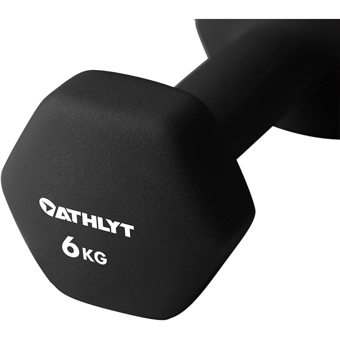 Гантелі Athlyt 2x6 кг неопренові для фітнесу