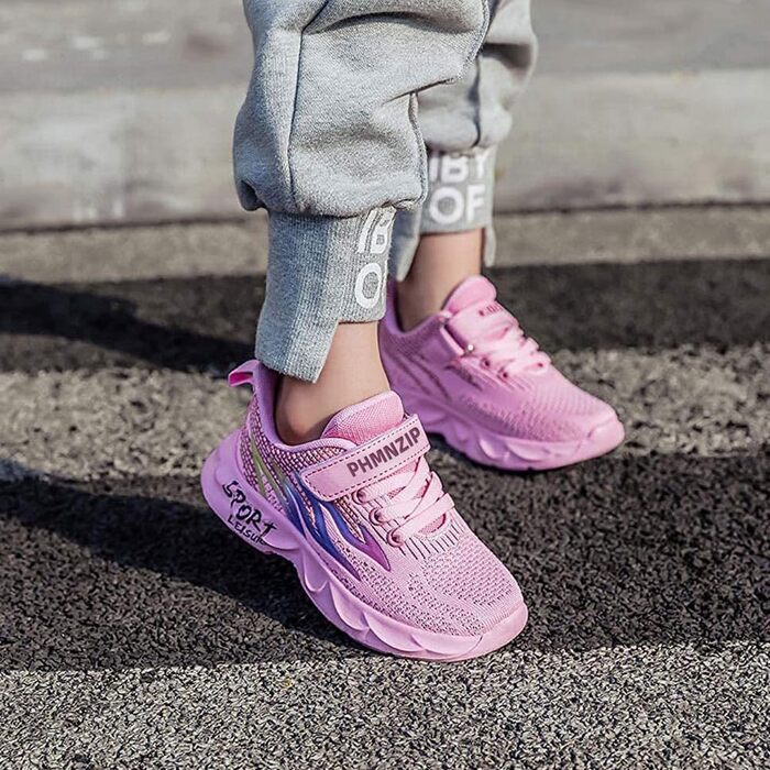 Дитячі кросівки Kinder: спортивні, легкі, дихаючі, для бігу та занять спортом (28 EU, Cx6888 Рожевий)
