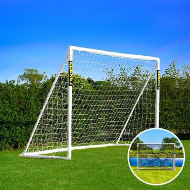 Ворота для футболу FORZA 2,4 x 1,8 м – міцні, для будь-якої погоди, з опцією цільової сітки та сумкою для перенесення