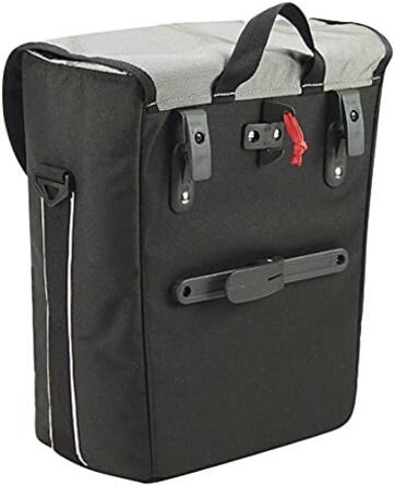 Велосумка на багажник KLICKFix Cita Vario, чорна/срібляста, 20 л