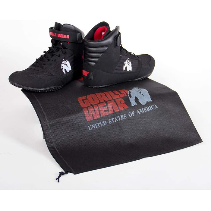 Кросівки Gorilla Wear High Tops чорного кольору - для бодібілдингу та фітнесу, чорний, 39 EU (жіночі та чоловічі)