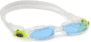 Дитячі універсальні плавальні окуляри Aqua Sphere Moby, прозоро-зелені з блакитними лінзами, розмір універсальний