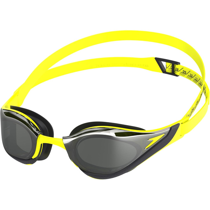 Окуляри для плавання Speedo Fastskin Pure Focus | Змагальні окуляри | Антизапітніння | Водонепроникні, Жовтий/Кобальт/Смарагдовий, Універсальний розмір