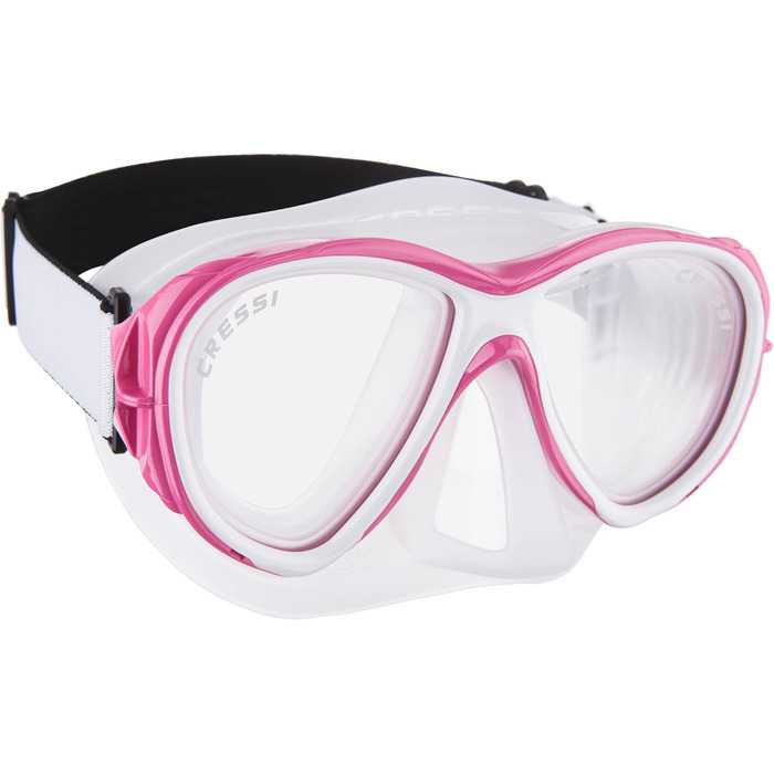 Маска для снорклінгу та дайвінгу Cressi Samoa - Маска або комплект (маска + трубка) Mexico, універсальний розмір, для дорослих (прозора/рожева)
