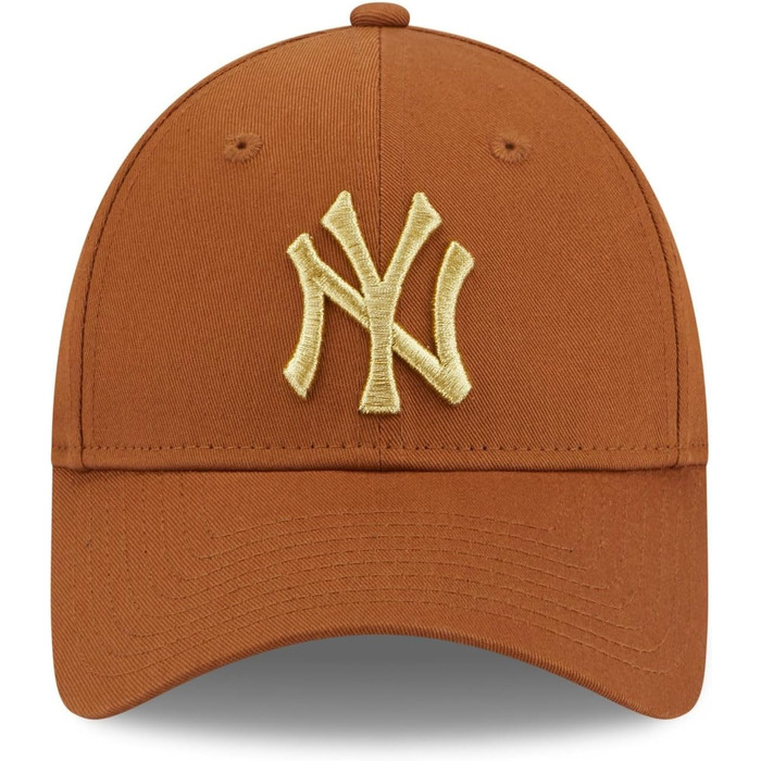 Шапка New Era New York Yankees з помпоном, жіноча, універсальний розмір, коричнева
