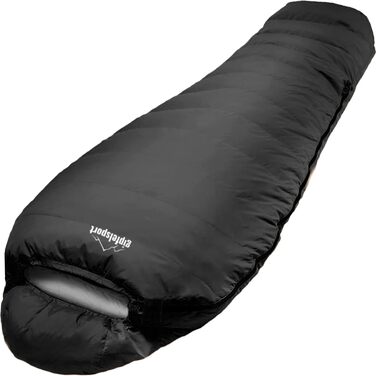 Сплячий мішок Gipfelsport Ultraleicht 4 сезони [-20°C - 15°C] | Ultralight, -5°C, для кемпінгу, трекінгу та подорожей (синій/чорний)