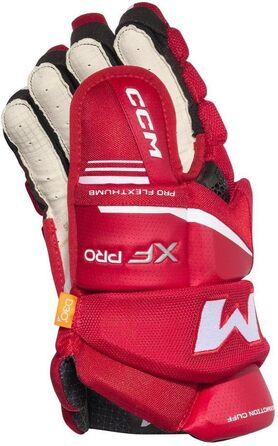 Хокейні рукавички CCM Tacks XF Pro Senior червоно-білі, 15 дюймів