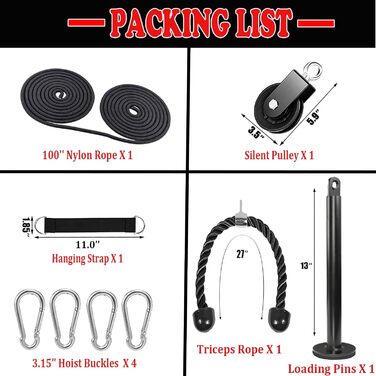 Кабель для тренажера Taeku: тріцепс, лат-тяга, тренажер підйому на біцепс, силові тренування для дому, спортивне обладнання, тріцепсове кабель